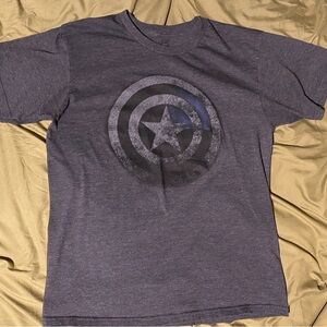 Marvel Dark Gray Captain America Shield T-Shirt